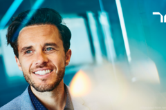 a man - social image with turq filter