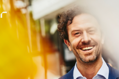 man smiling