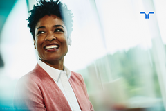woman smiling