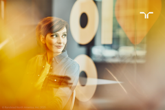 woman smiling
