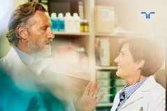 two doctors having a conversation