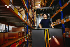 man working in warehouse