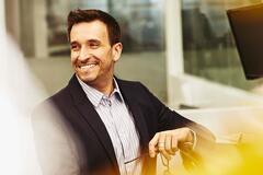 smiling man