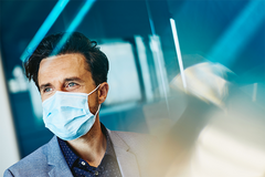 man with mask on 