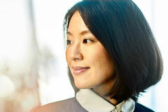 woman smiling