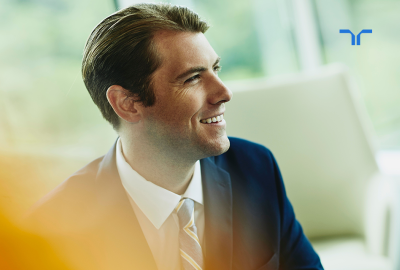 man in suit smiling