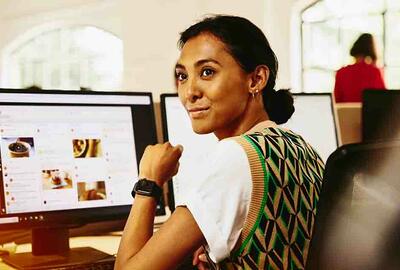 Woman on Laptop