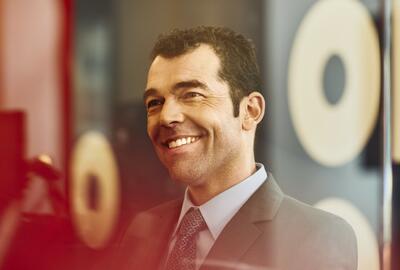 man smiling