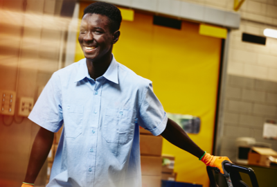 man smiling