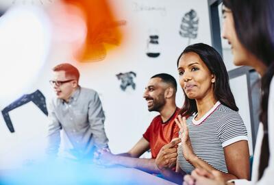 people in a meeting