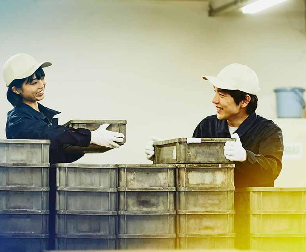 working in a warehouse