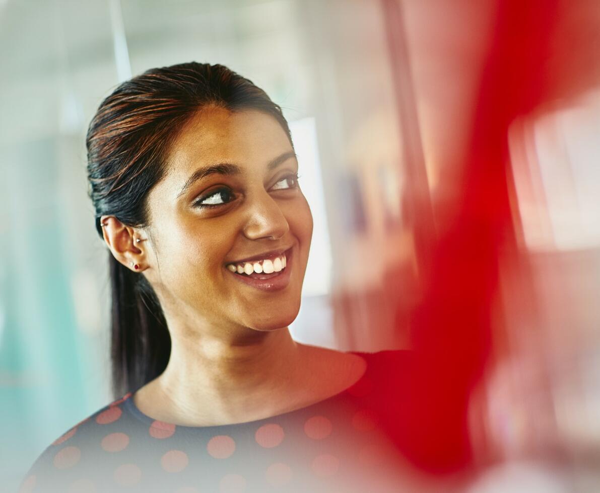 smiling woman