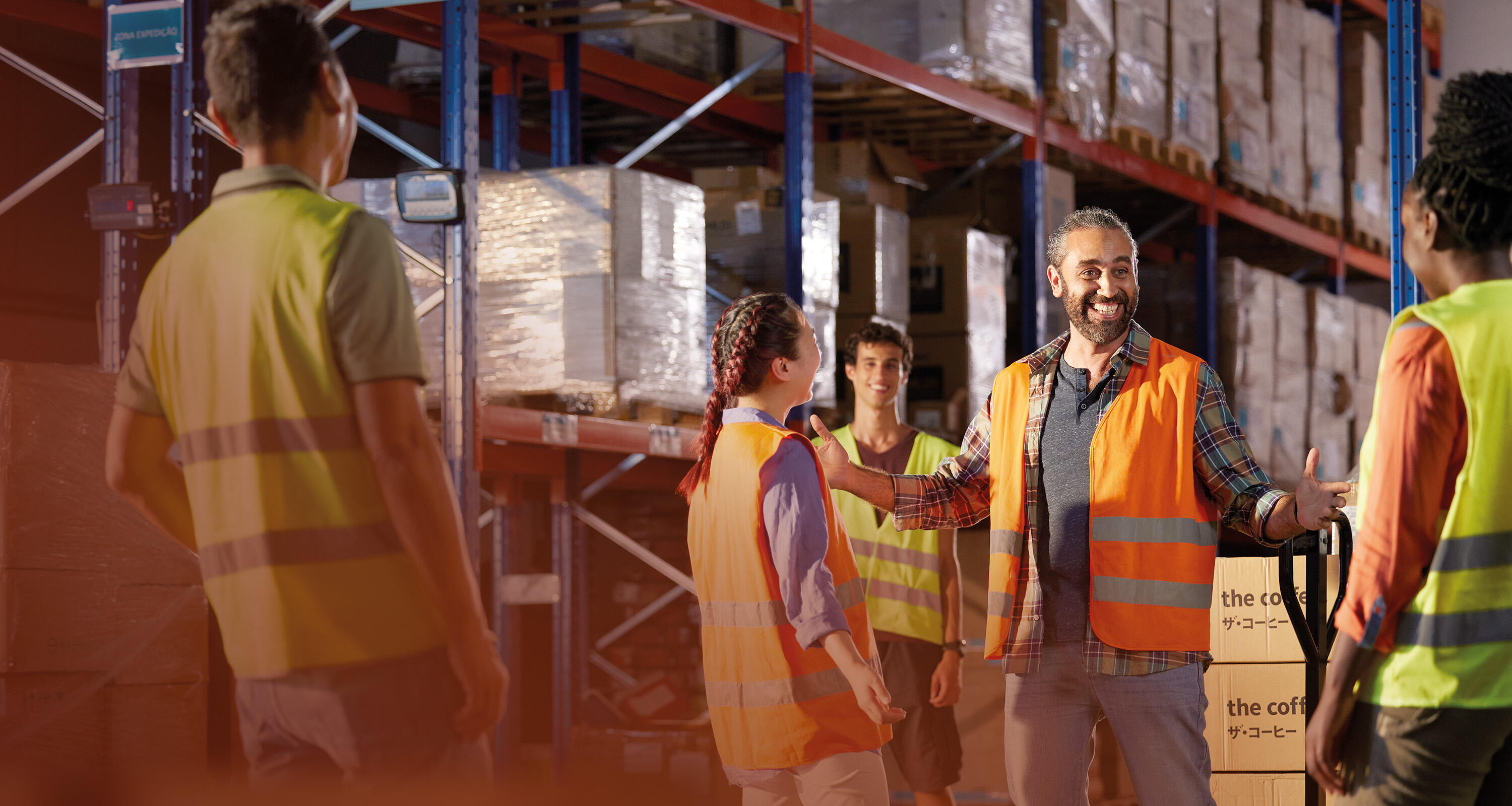 working in a warehouse